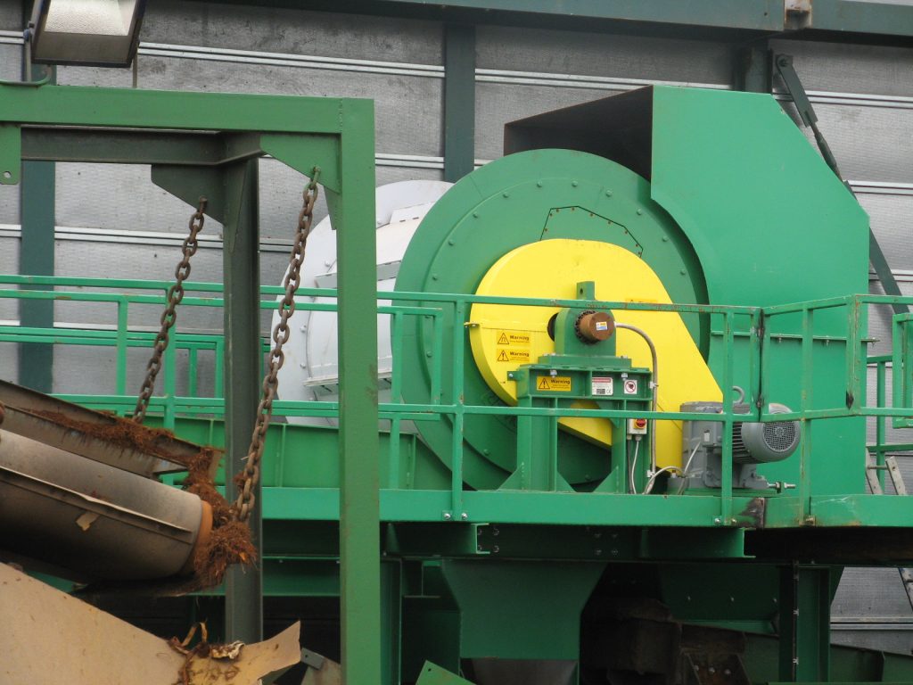 1500mm 60 inch diameter electro frag drum in auto shredding plant
