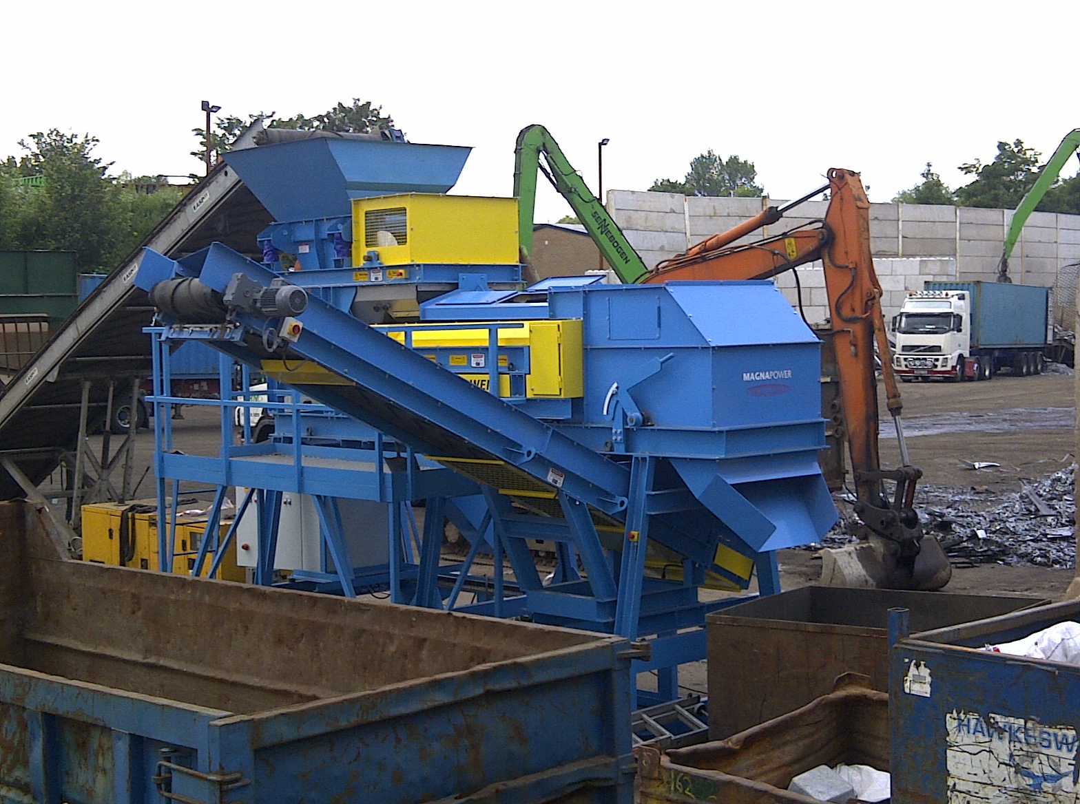 Batch processing to recover non-ferrous metal in scrap plant