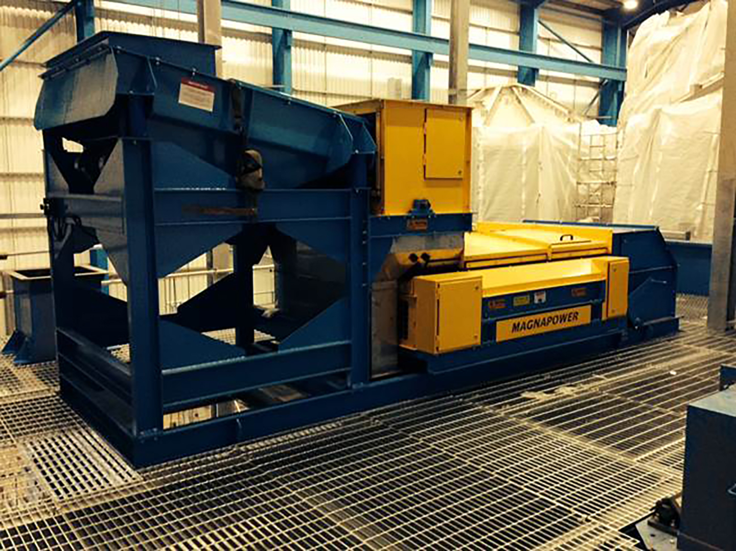ECS1500 with dust covers - Magnapower Eddy Current Separator