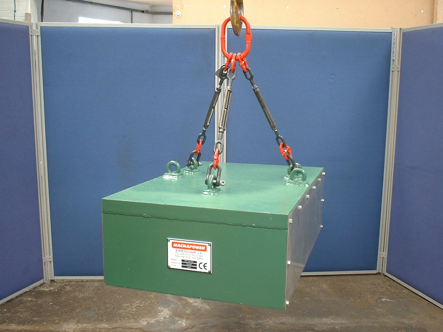 Suspension magnet prior to installation
