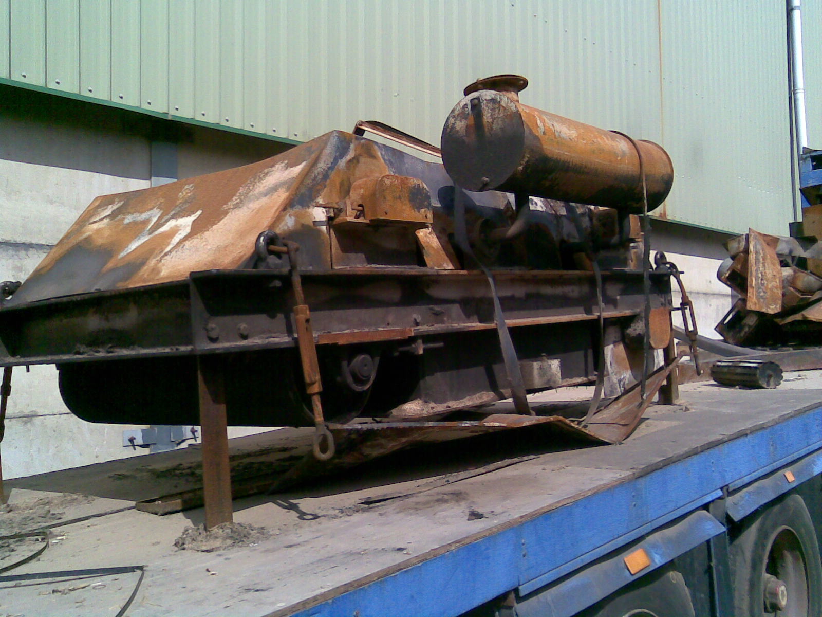 Electro overband after fire prior to refurbishment